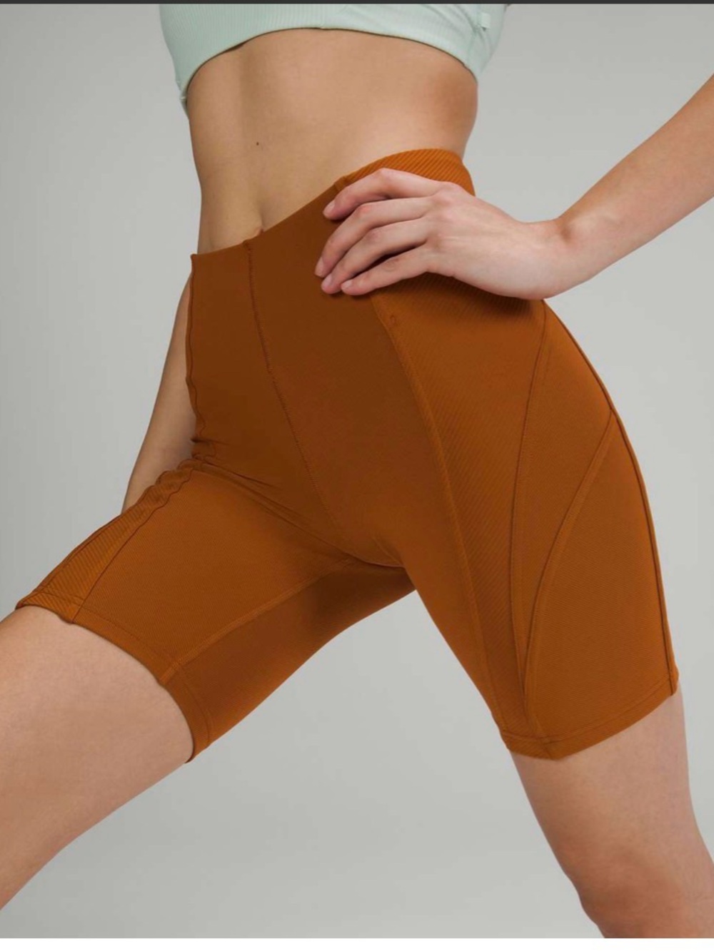 lululemon athletica Ribbed High-Rise Yoga Shorts 8”